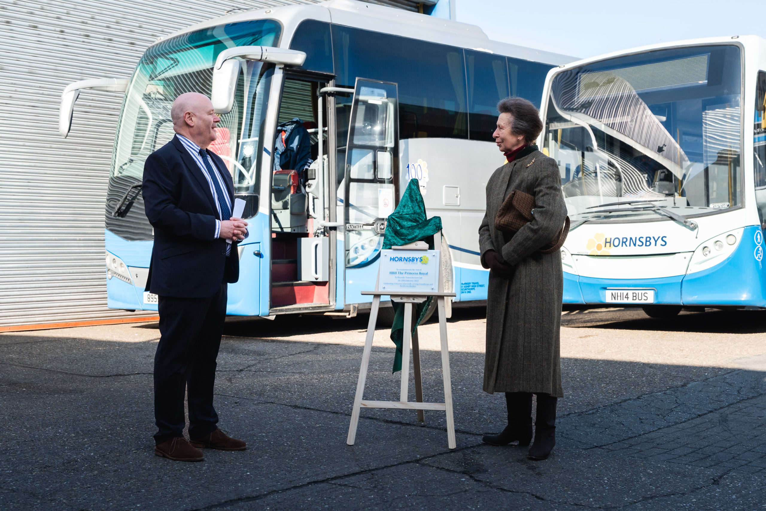 Princess Royal visits Hornsbys to mark 110th year - Bus & Coach Buyer